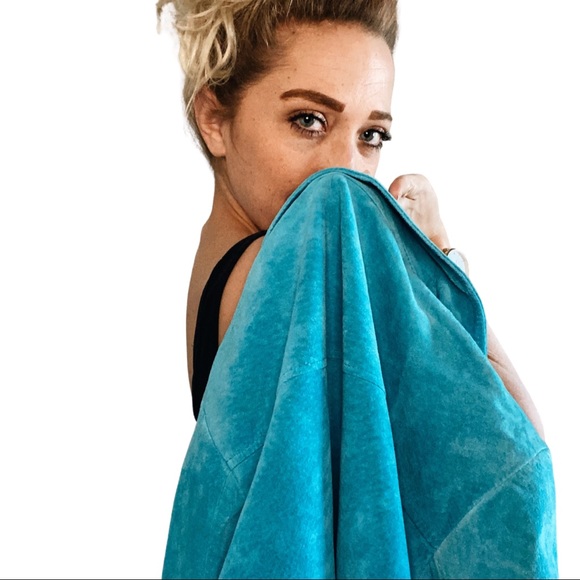 Pendleton Turquoise Suede Jacket - Picture 3 of 8